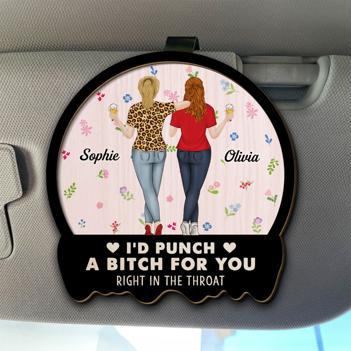 Friends I Always With You - Personalized Custom Car Visor Clip