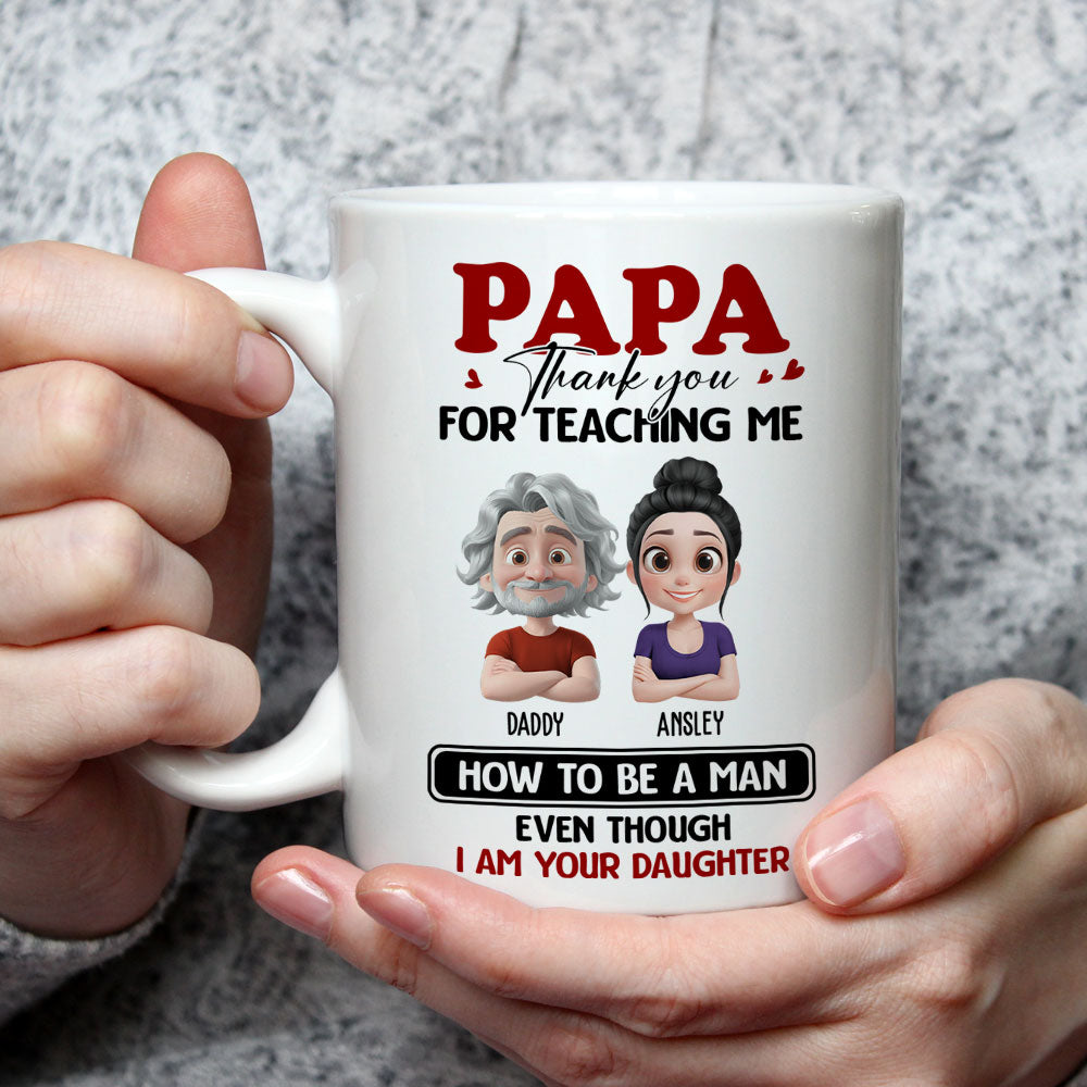 You Taught Me To Lead - Personalized Custom Coffee Mug