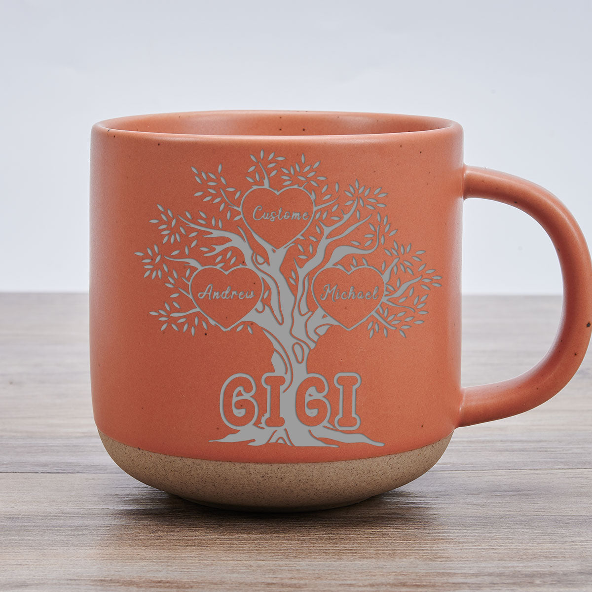 Blessed To Be Called Grandma - Personalized Custom Engraved Pottery Mug