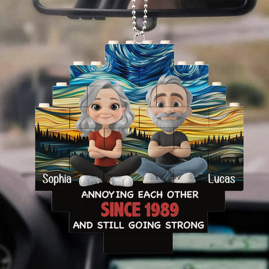Together Forever - Personalized Custom Puzzle Car Ornament