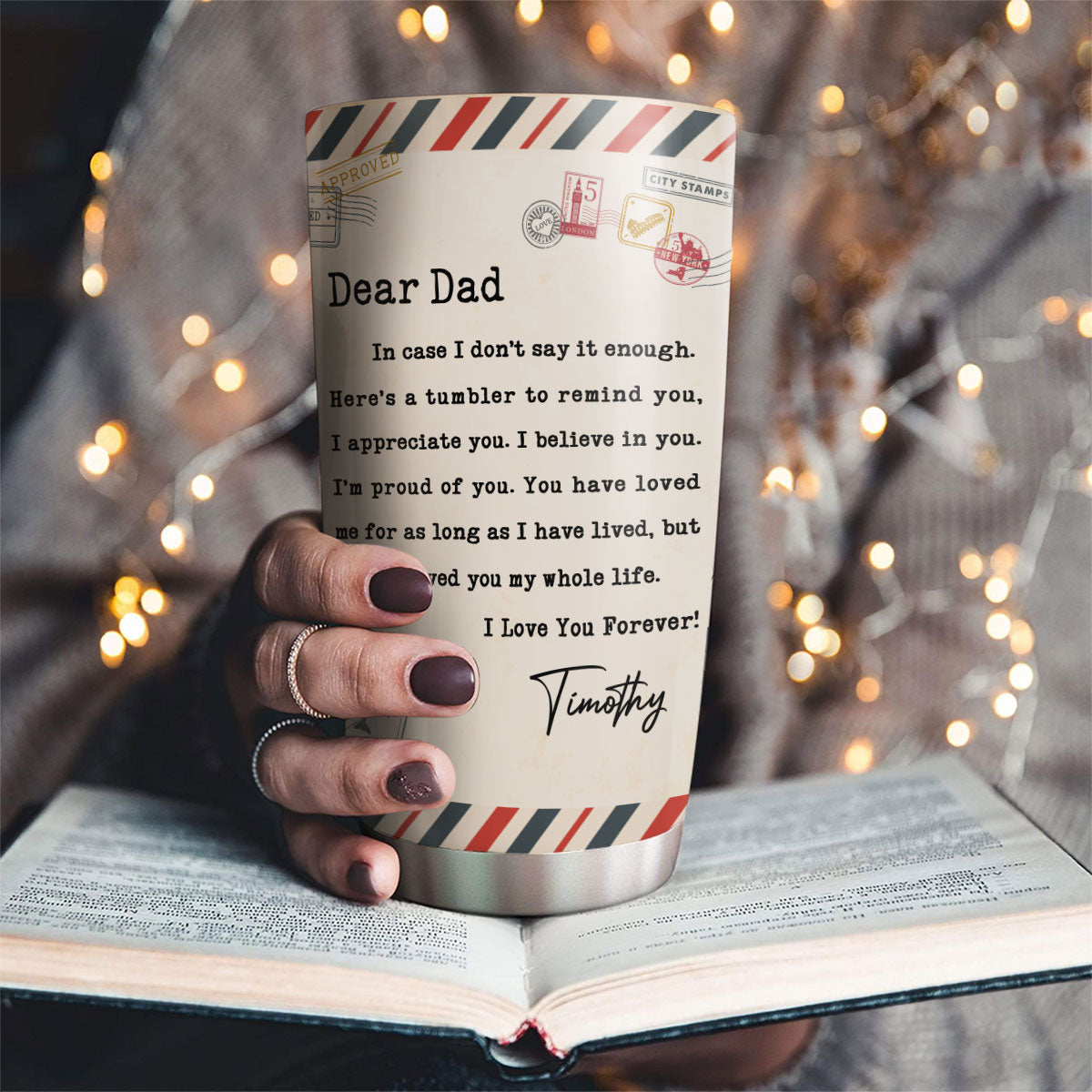 I Appreciate You Dad - Personalized Custom Tumbler