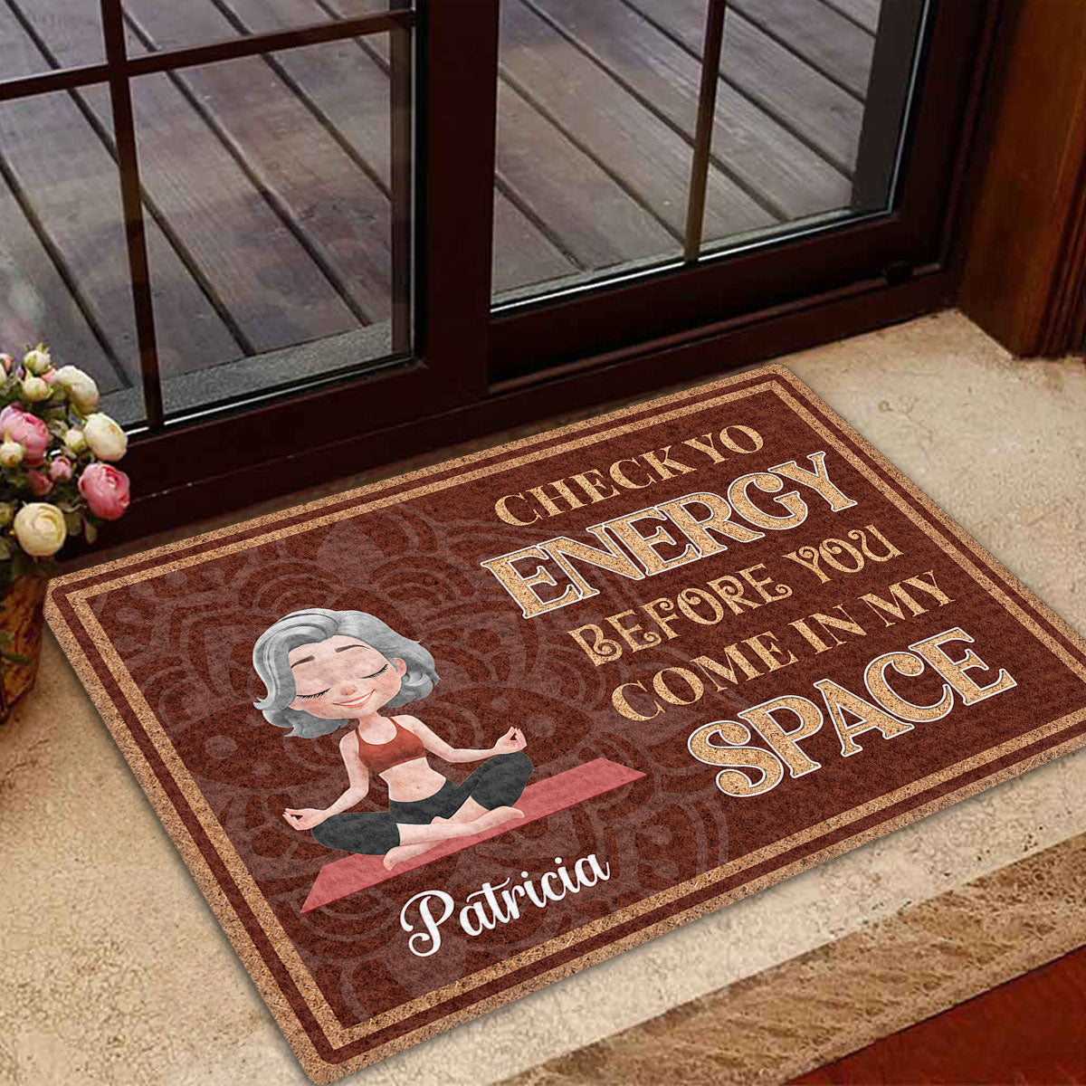 Breathe In Breathe Out - Personalized Custom Doormat