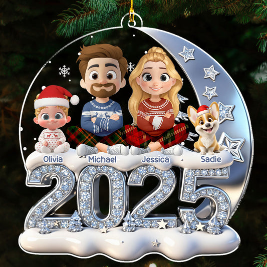Beside You - Personalized Custom 3D Effect Acrylic Ornament