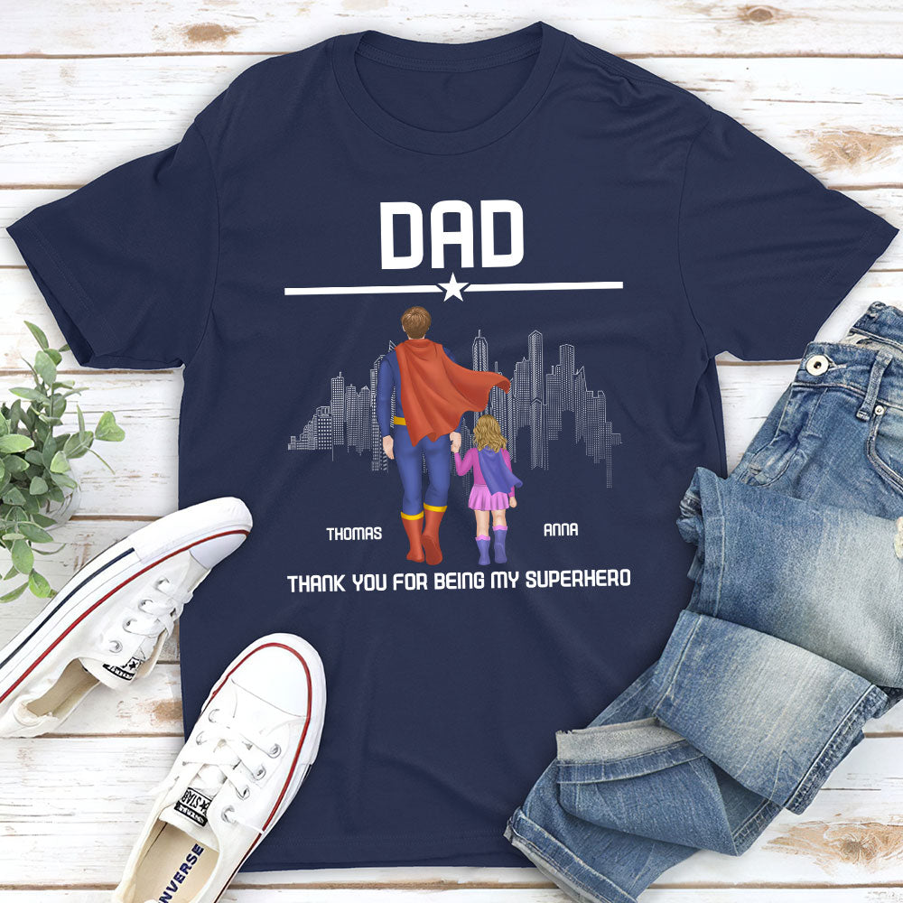 Superhero Dad - Personalized Custom Shirt