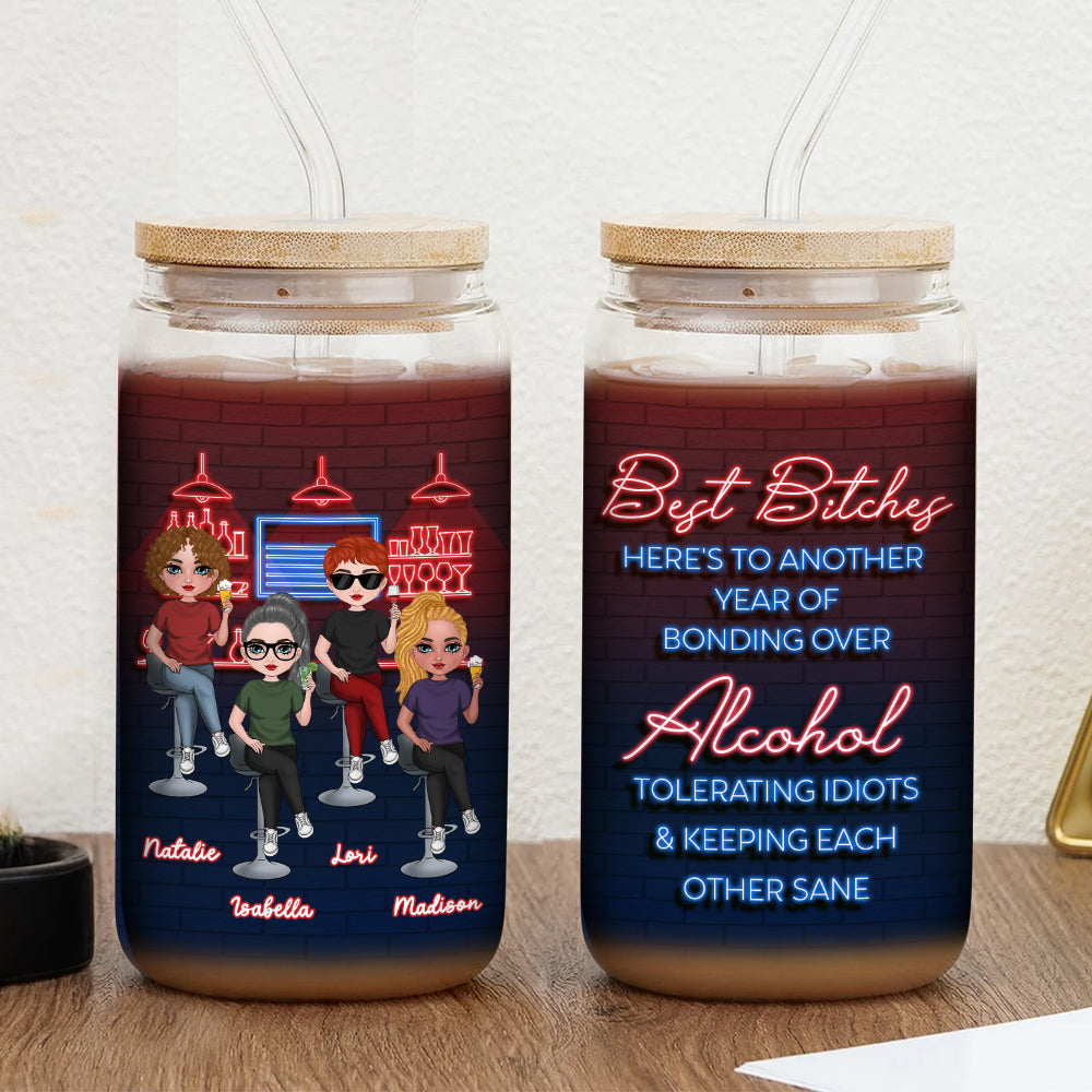 Alcohol Best Friends - Personalized Custom Glass Can