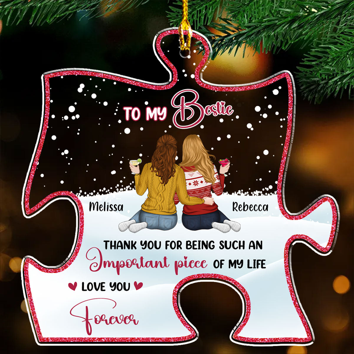 An Important Piece - Personalized Custom Acrylic Ornament