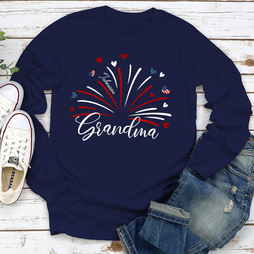 Grandma Independence Day - Personalized Custom Shirt