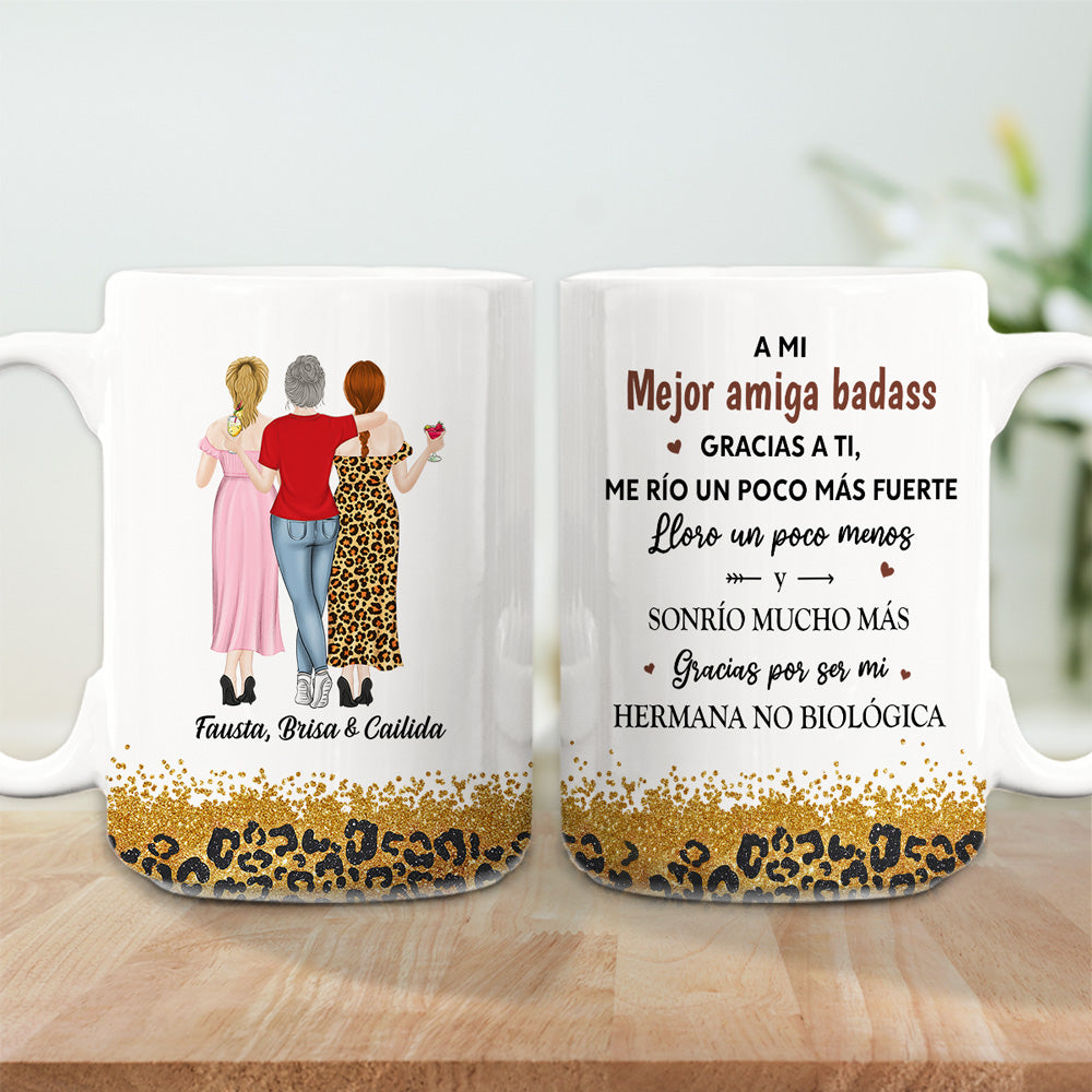 Gracias A Ti Me Río Un Poco Más Fuerte â€?Taza de café personalizada