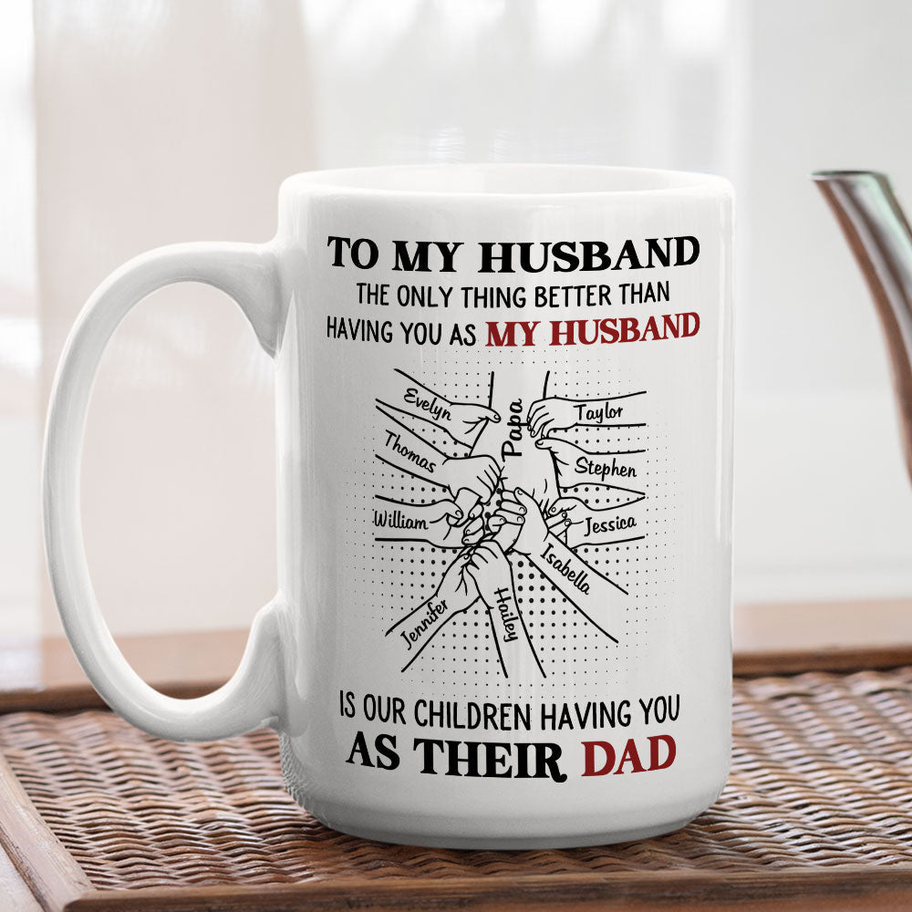As Their Dad - Personalized Custom Coffee Mug