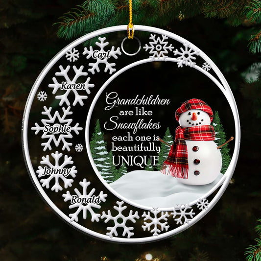 Grandkids Are Like Snowflakes - Personalized Custom Acrylic Ornament