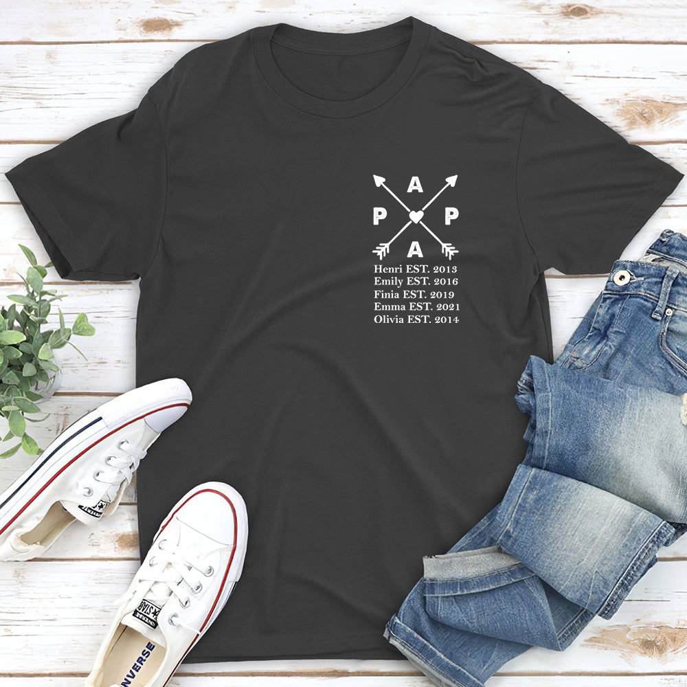 Best Papa Ever - Personalized Custom Shirt