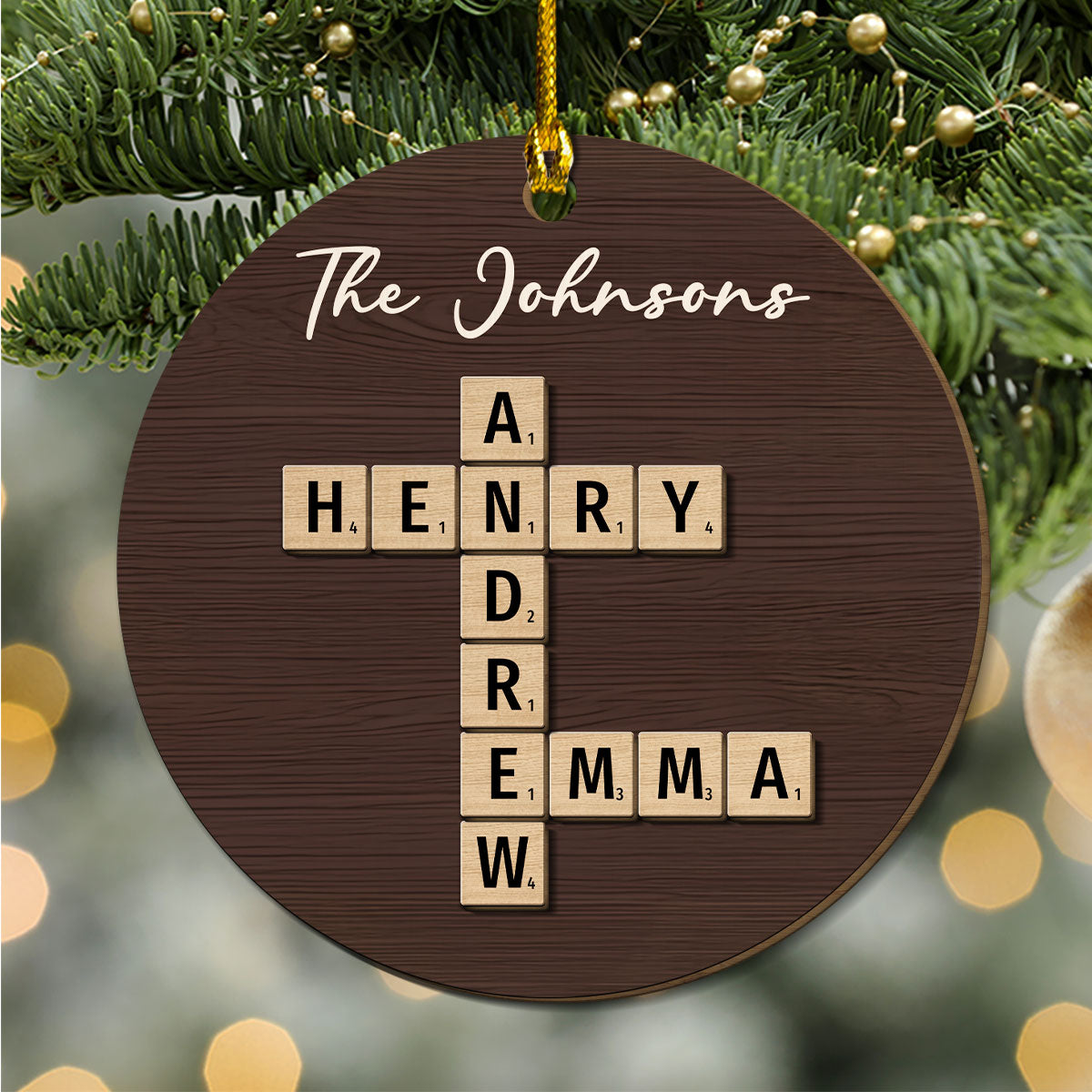 Our Family - Personalized Custom Freeshape 2-Layered Wood Ornament