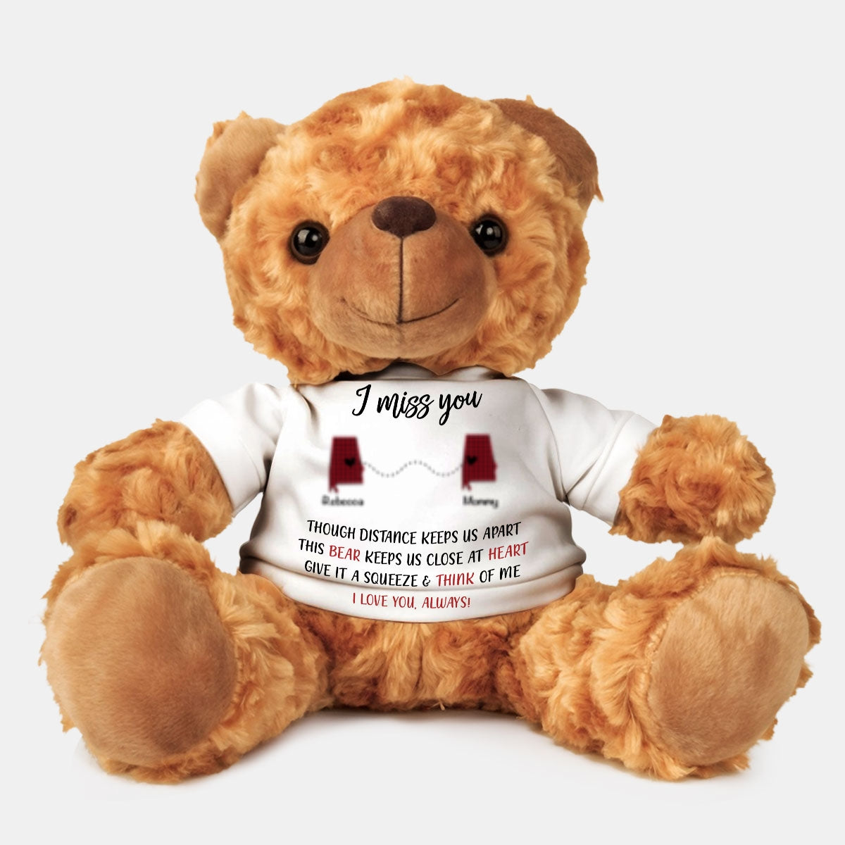 I Miss You - Personalized Custom Cuddle Bear