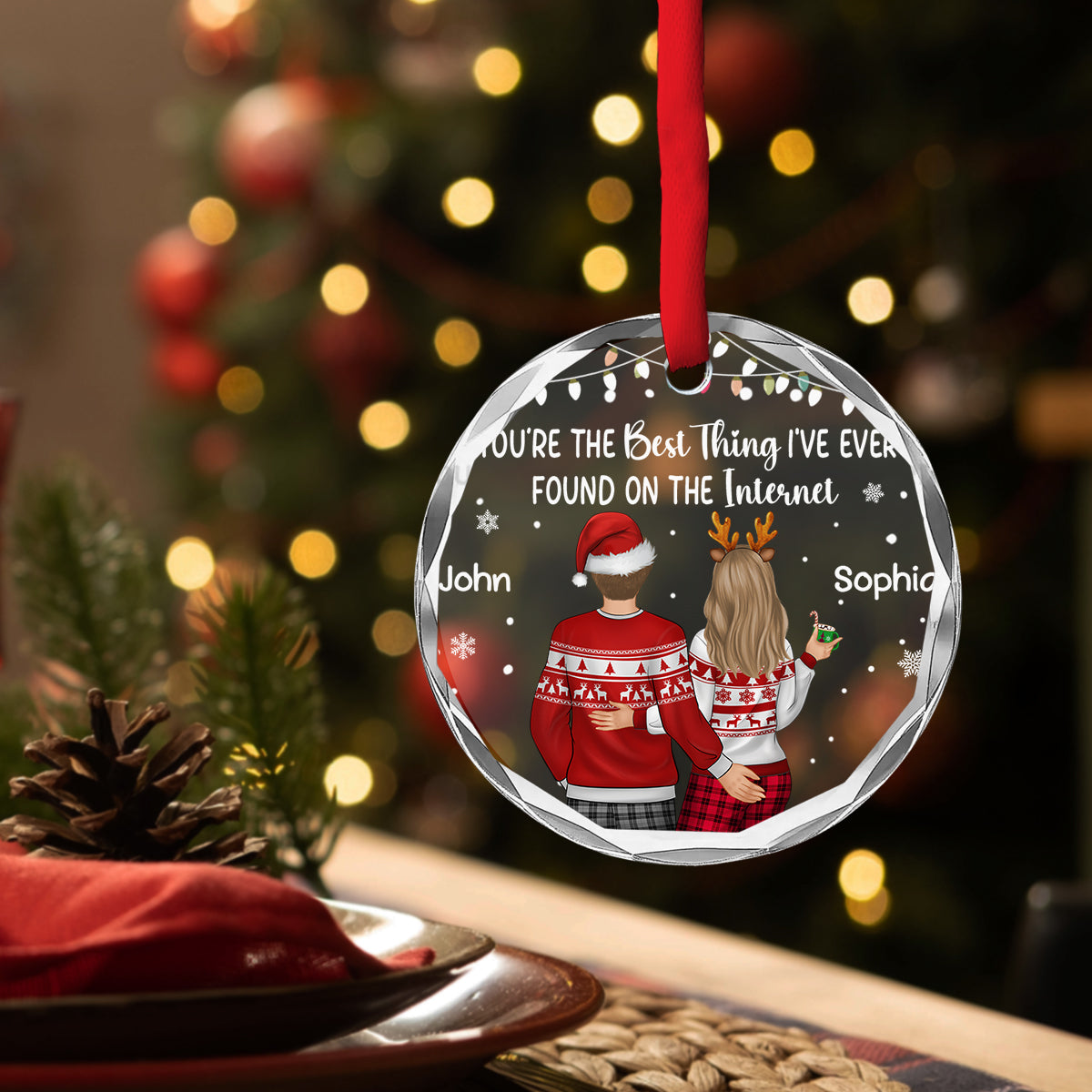 You Are The Best Thing - Personalized Custom Glass Ornament
