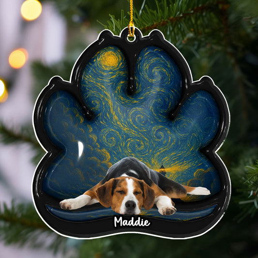 Lay Here With Me Photo - Personalized Custom 3D Effect Acrylic Ornament