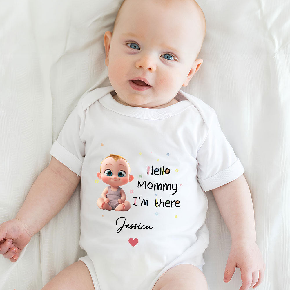 Mommy I Am There - Personalized Custom Baby Onesie