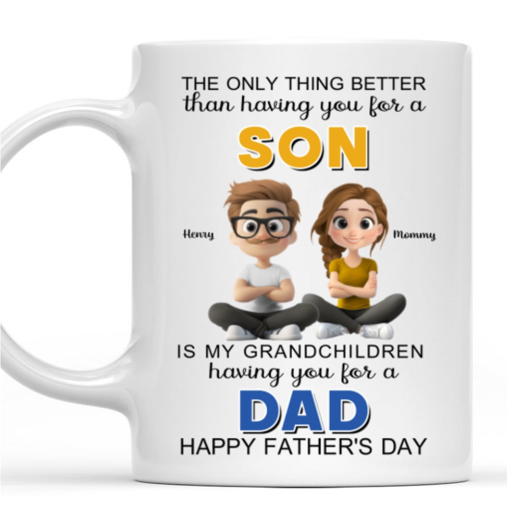 From Son To Mom Forever And Always - Personalized Custom Coffee Mug