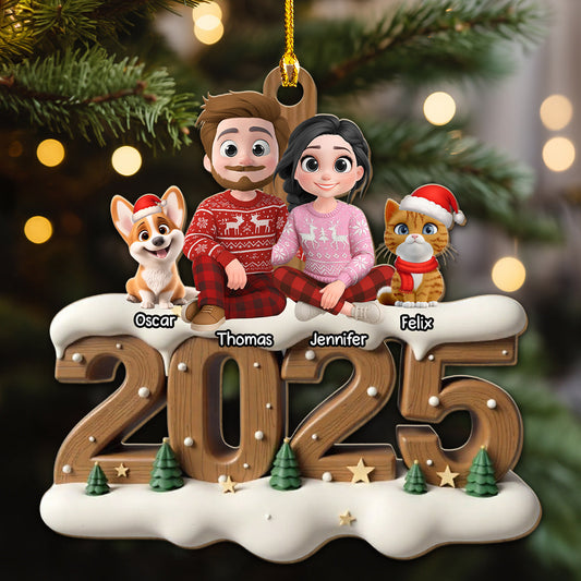 From This Year Fur Ver - Personalized Custom 3D Effect Wood Ornament