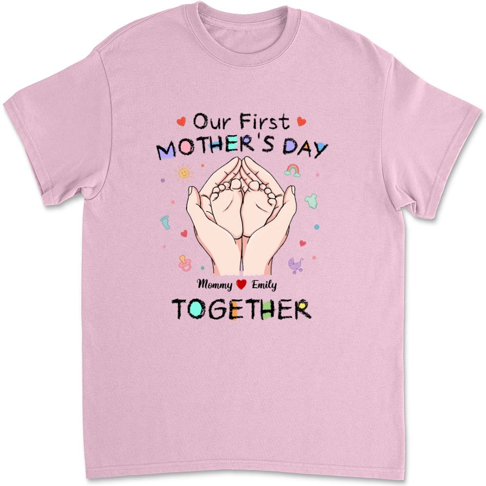 Our 1st Mothers Day - Personalized Custom T-shirt And Onesie
