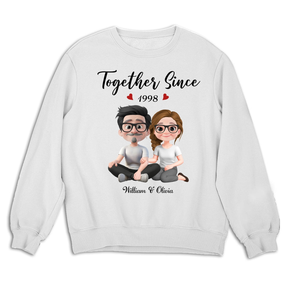 Together Since Husband Wife - Personalized Custom Shirt