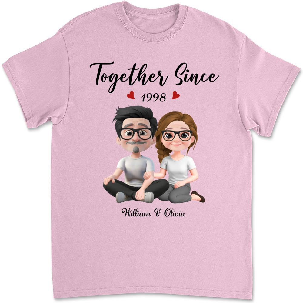 Together Since Husband Wife - Personalized Custom Shirt