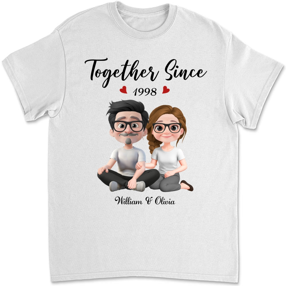 Together Since Husband Wife - Personalized Custom Shirt