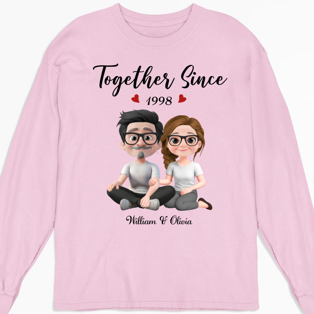 Together Since Husband Wife - Personalized Custom Shirt