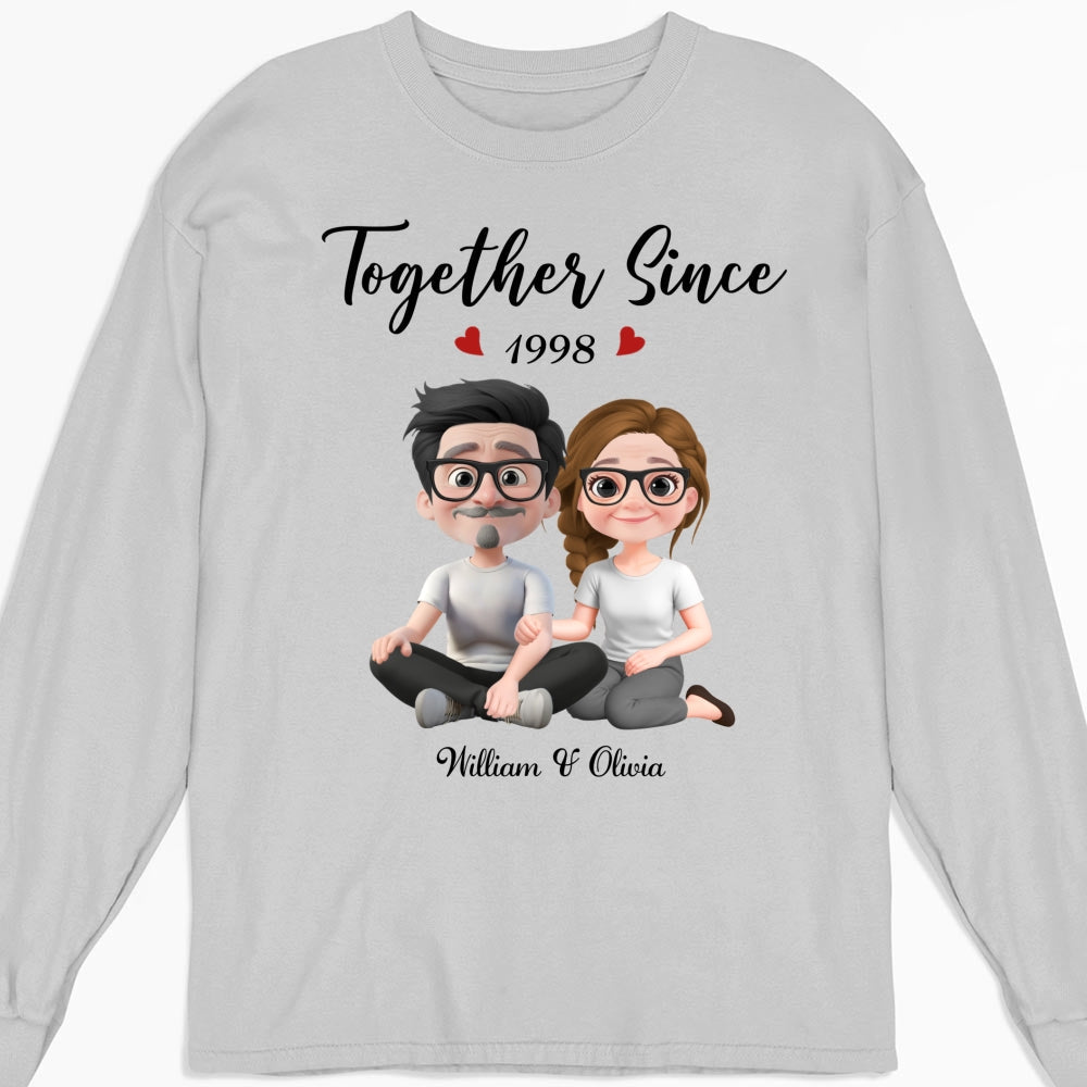 Together Since Husband Wife - Personalized Custom Shirt