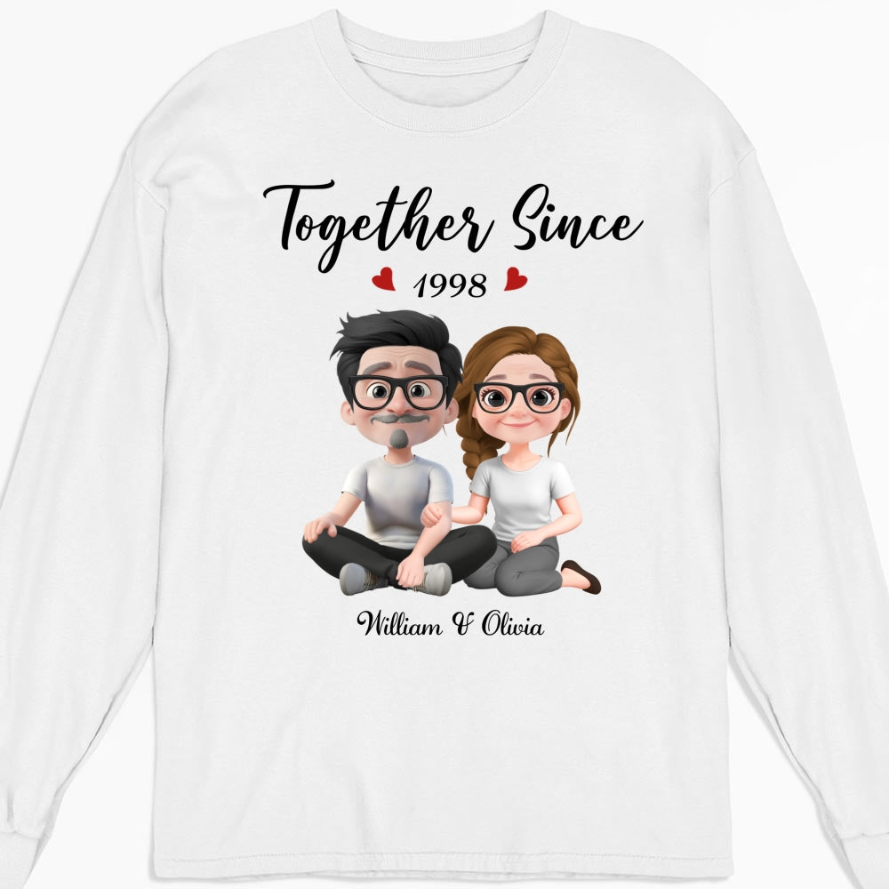 Together Since Husband Wife - Personalized Custom Shirt