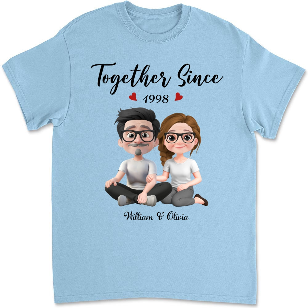 Together Since Husband Wife - Personalized Custom Shirt