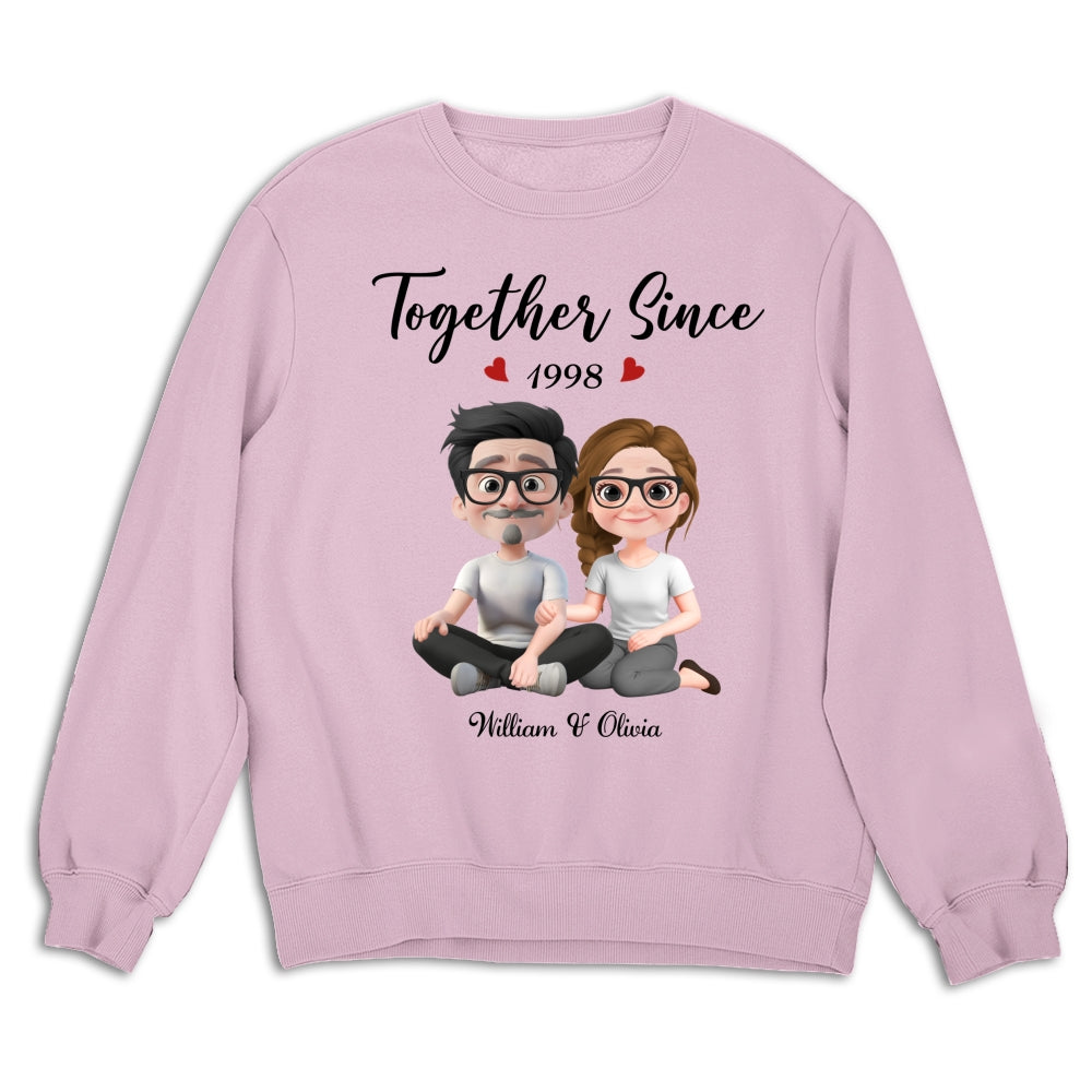 Together Since Husband Wife - Personalized Custom Shirt