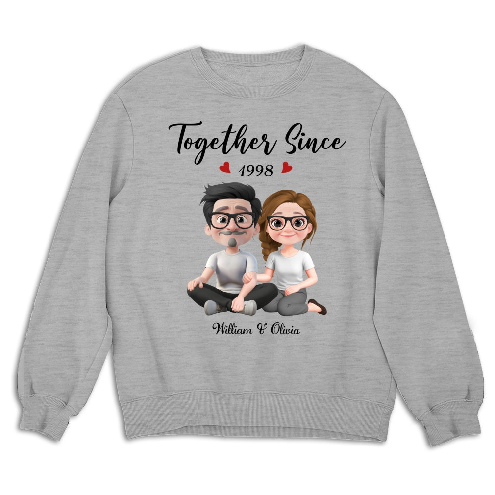 Together Since Husband Wife - Personalized Custom Shirt