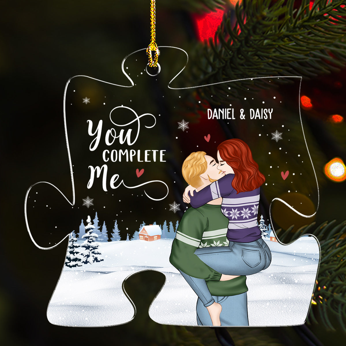 Missing Piece - Personalized Custom Acrylic Ornament