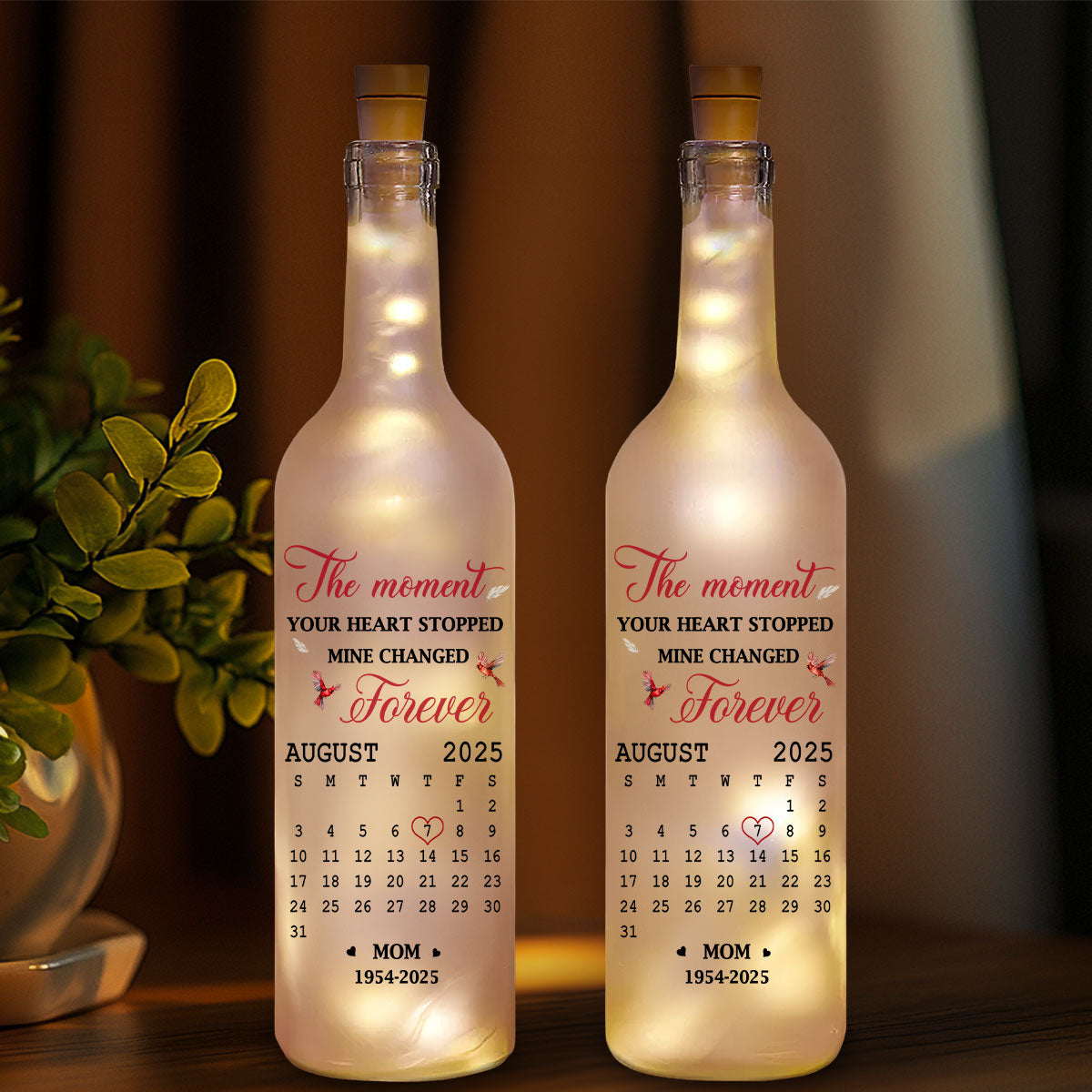 The Moment - Personalized Custom Bottle Lamp