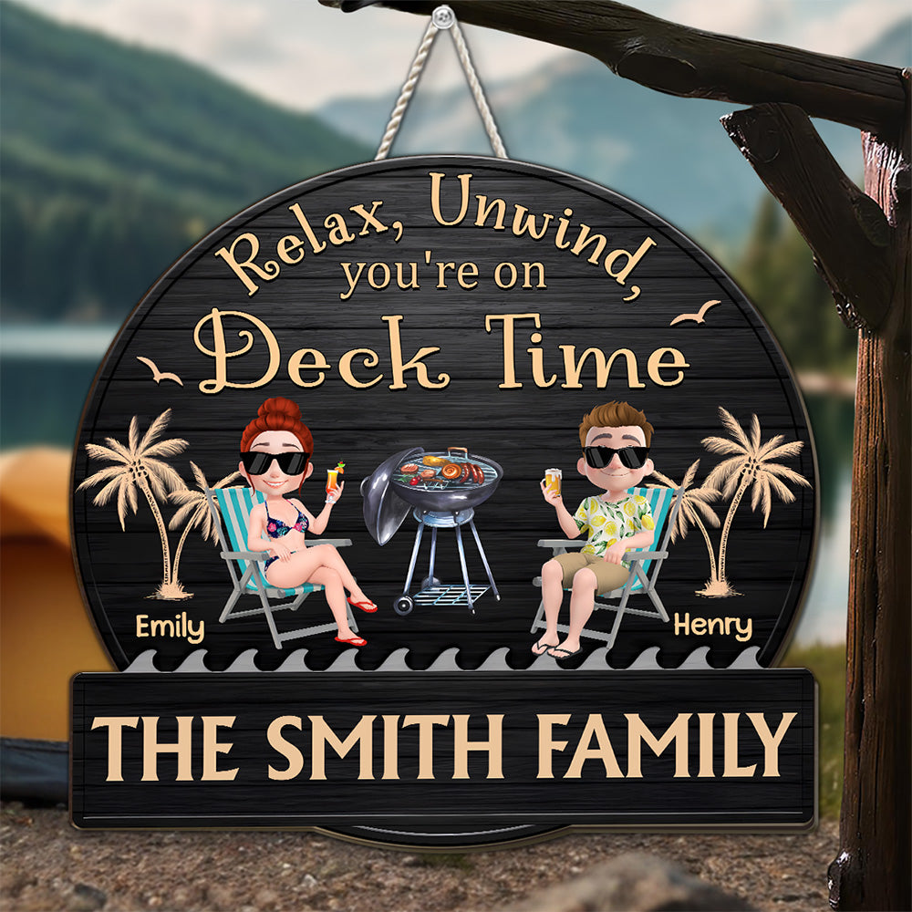 It Is Patio Time - Personalized Custom Wood Sign