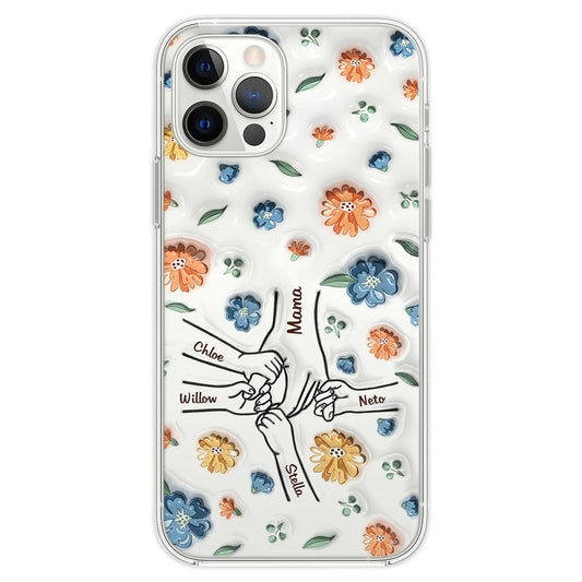 Mom Hold My Heart - Personalized Custom 3D Inflated Effect Phone Case