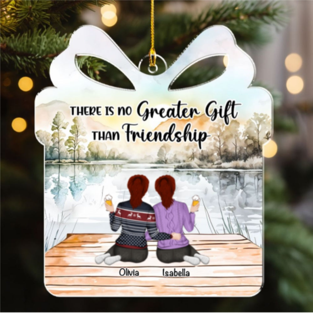 Friendship Is A Gift - Personalized Custom Acrylic Ornament