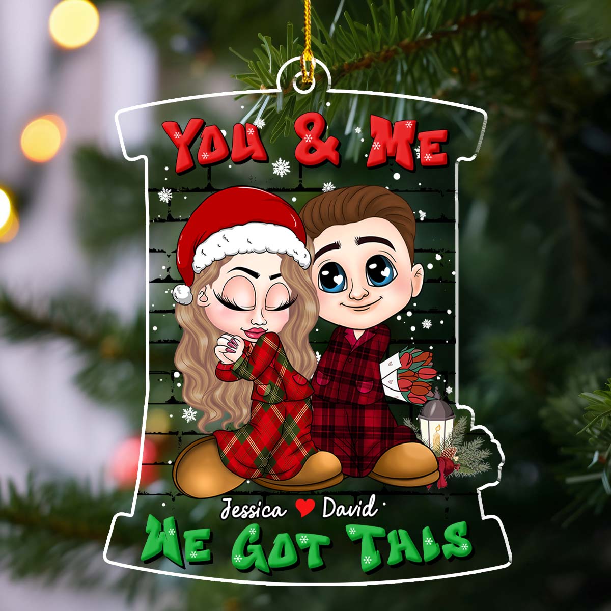 Christmas Y2K - Personalized Custom Acrylic Ornament