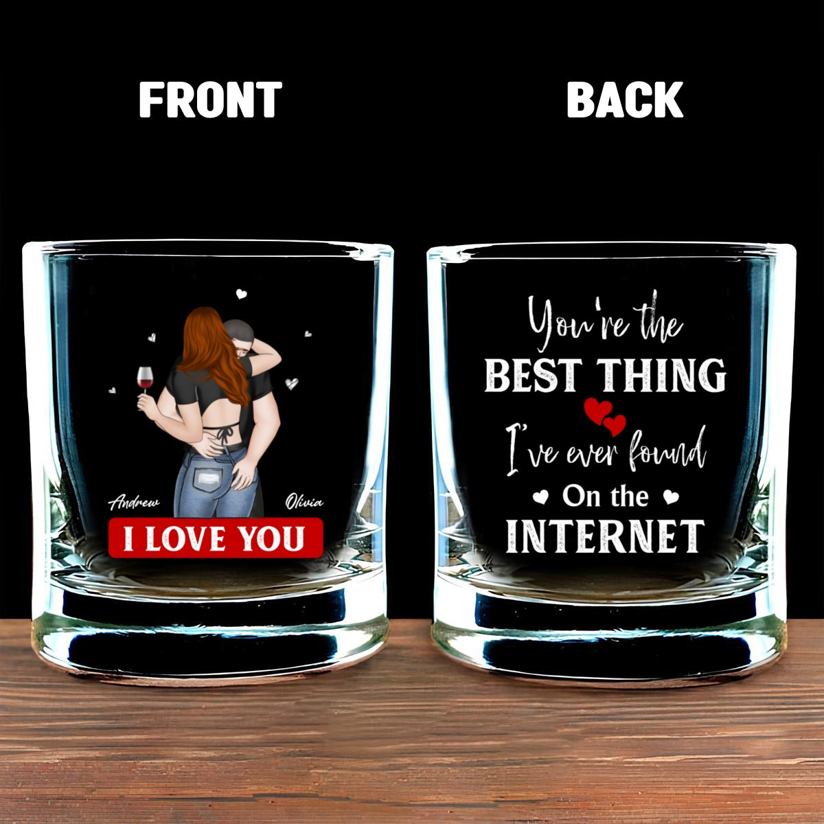 You Are The Best Thing - Personalized Custom Engraved Whiskey Glass