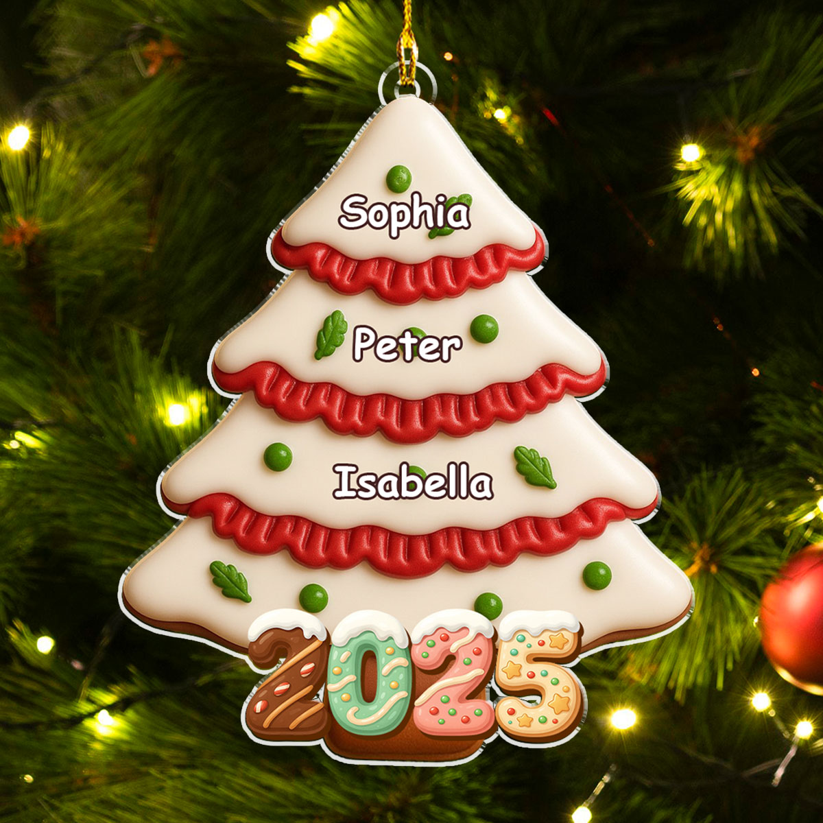 Christmas Cake Is Comming - Personalized Custom Acrylic Ornament