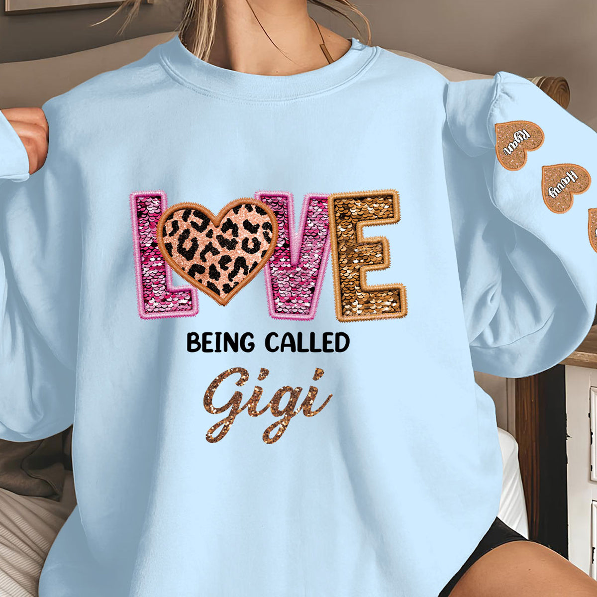 Love Being Called Grandma - Personalized Custom Sweatshirt