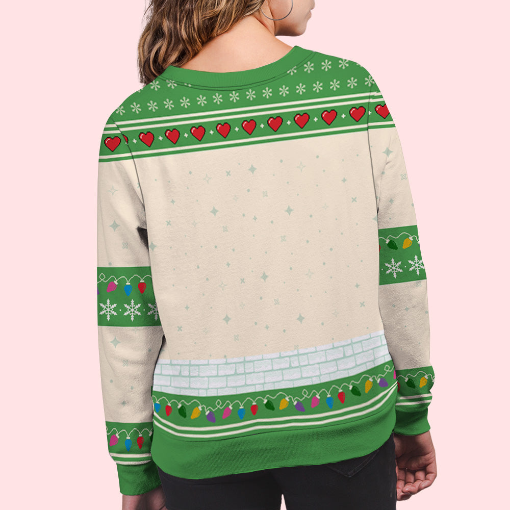 Lovely Grandkids Christmas - Personalized Custom All-Over-Print Sweatshirt