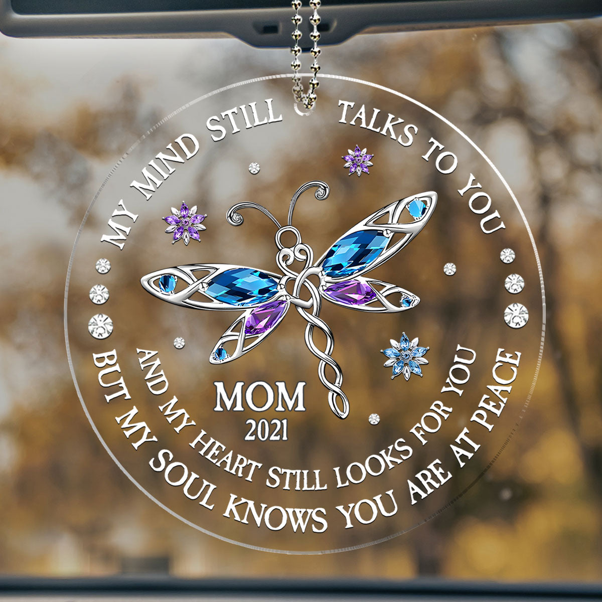 My Soul Knows You Are At Peace - Personalized Custom Car Ornament