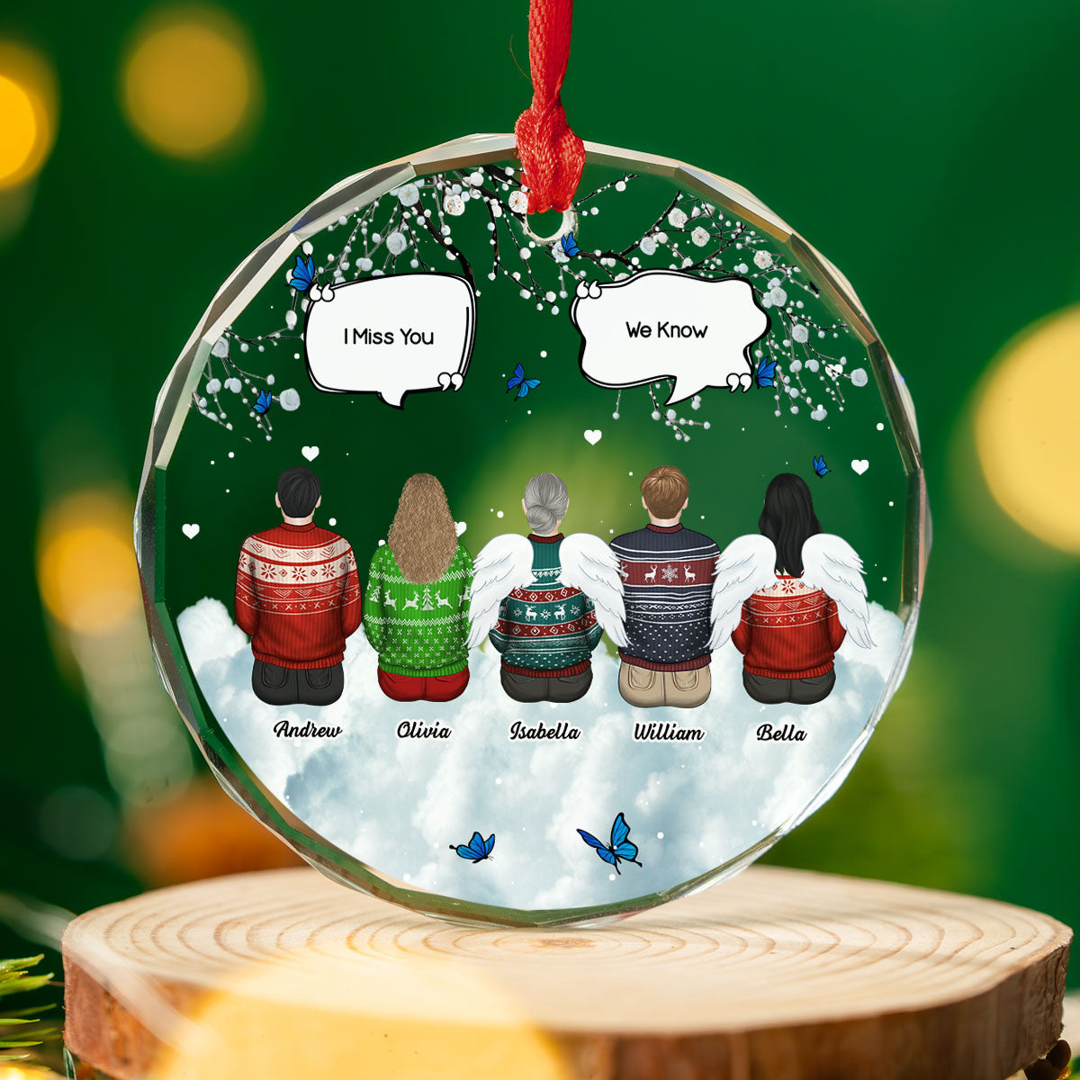 They Still Talk About You - Personalized Custom Glass Ornament