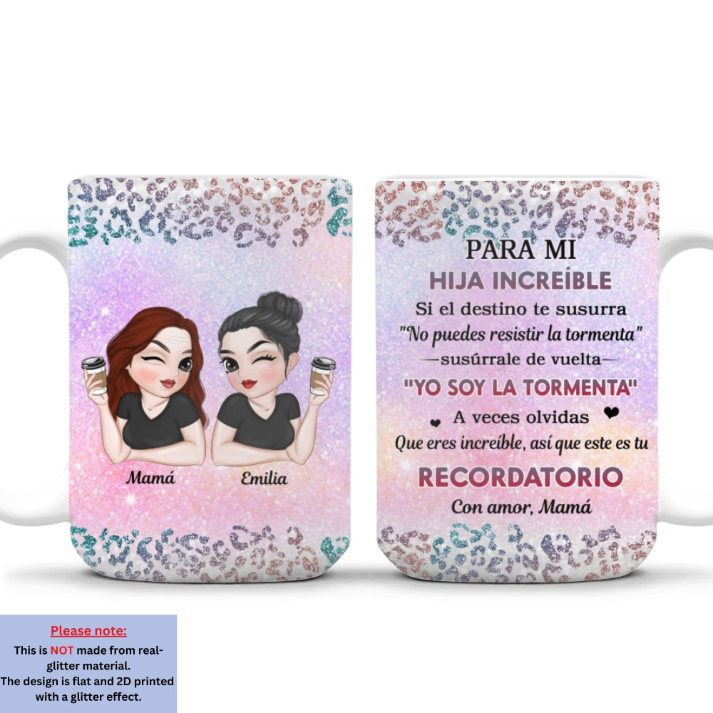 Mi Nieta Valiente - Taza de café personalizada