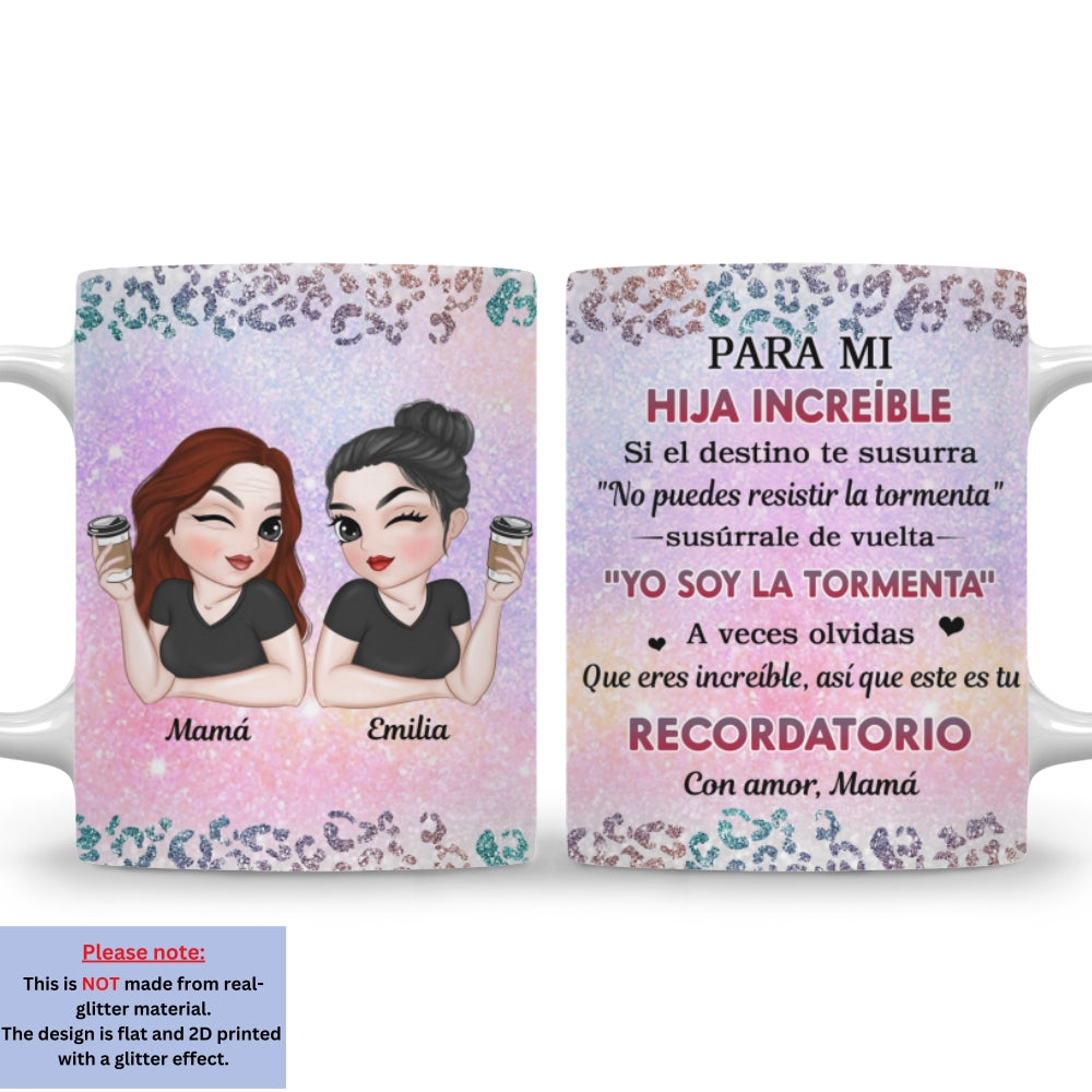 Mi Nieta Valiente - Taza de café personalizada