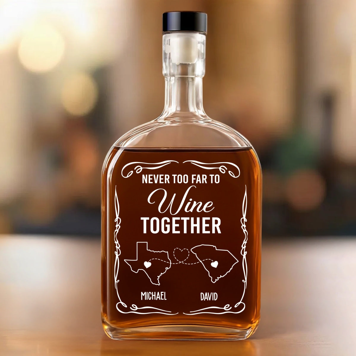 Wine Together - Personalized Custom Spirits Decanter