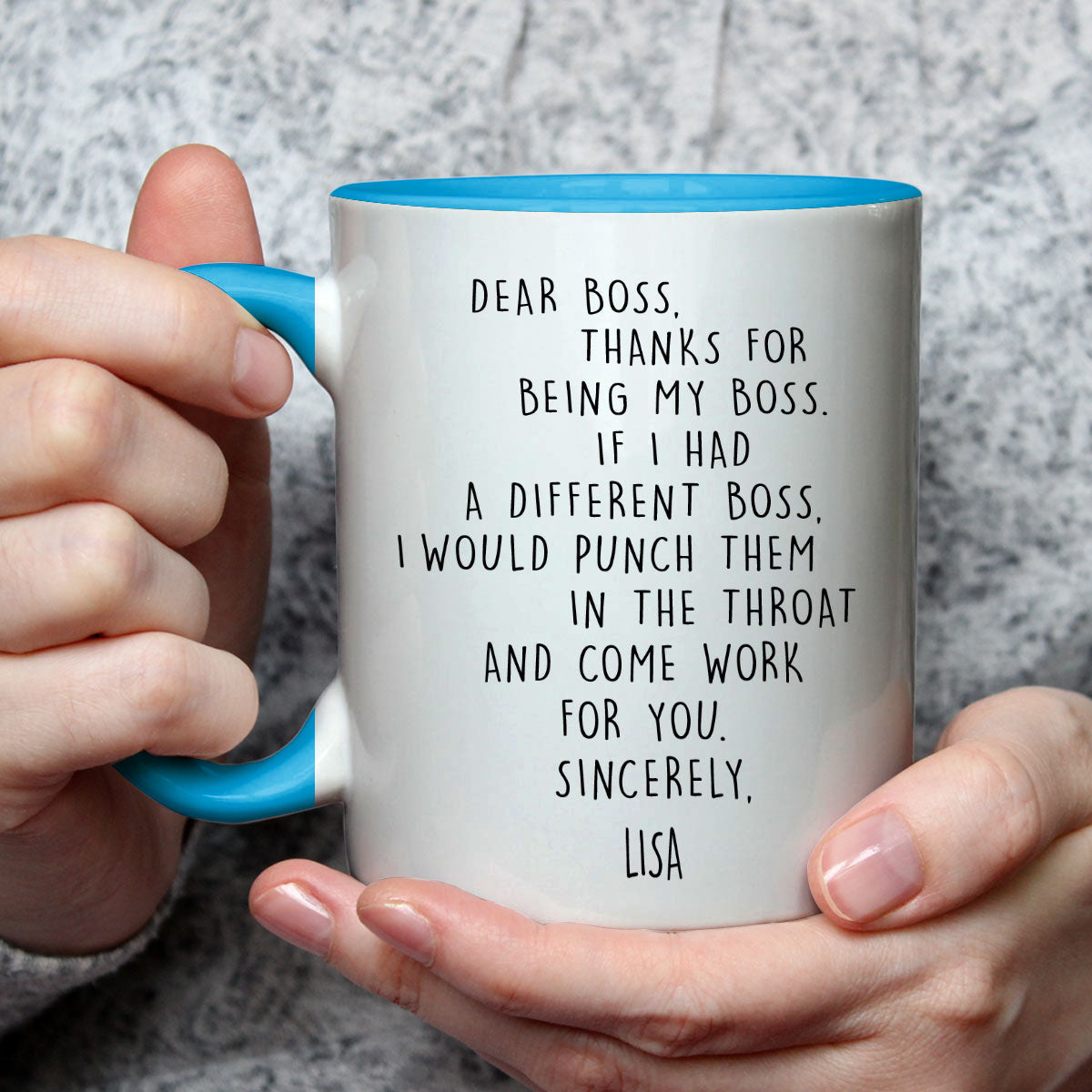 If I Had A Different Boss - Personalized Custom Accent Mug