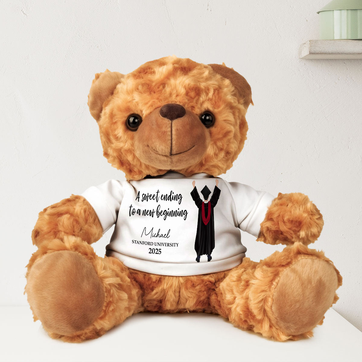 A Sweet Ending To A New Beginning - Personalized Custom Cuddle Bear