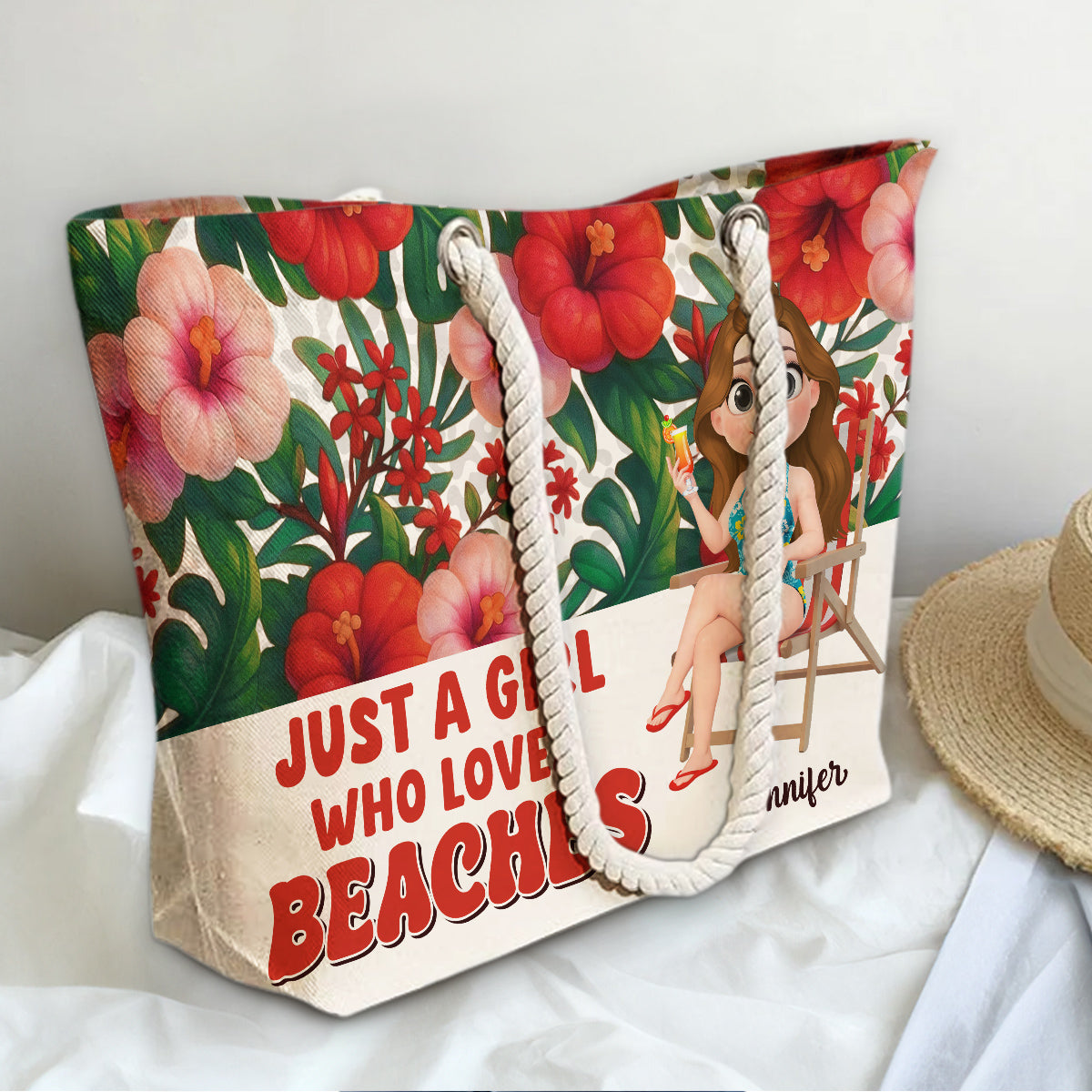 Love Beach - Personalized Beach Bag